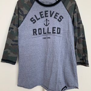 Flag not fail camp baseball T